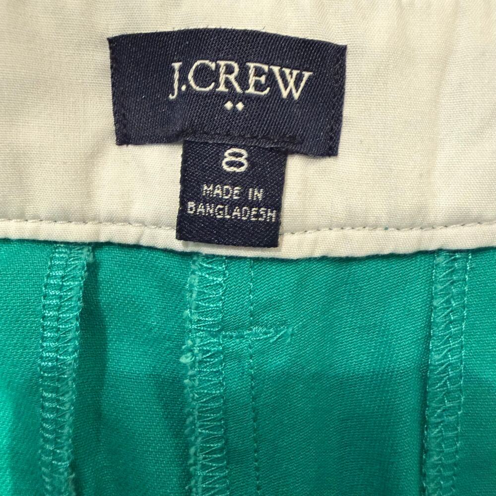 J Crew women’s Kelly green chino shorts, 7” inseam, pockets, Size 8 - Picture 6 of 6